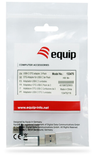 Equip Usb-C Otg Adapter, 3-Pack