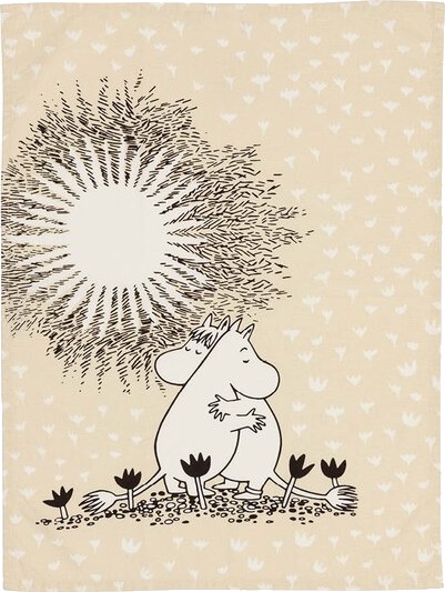 MoominArabia   Mummi kjøkkenhåndkle 50x70 cm Kjærlighet beige