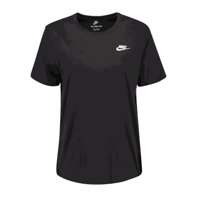 Nike Sportswear Club Essentials t-skjorte dame Svart L