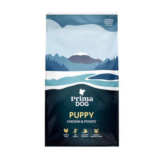 Primadog Puppy Kylling & Potet Økonomipakke: 2 X 10 kg