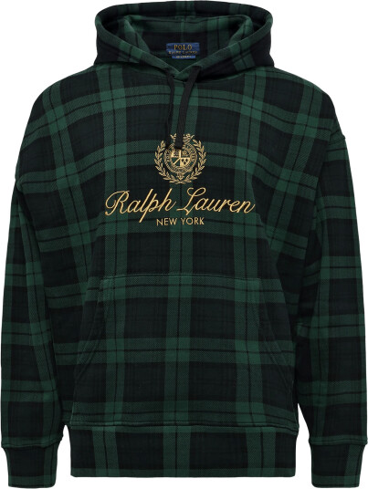 Polo Ralph Lauren Relaxed Fit Crest-Embroidered Hoodie - Green - XS