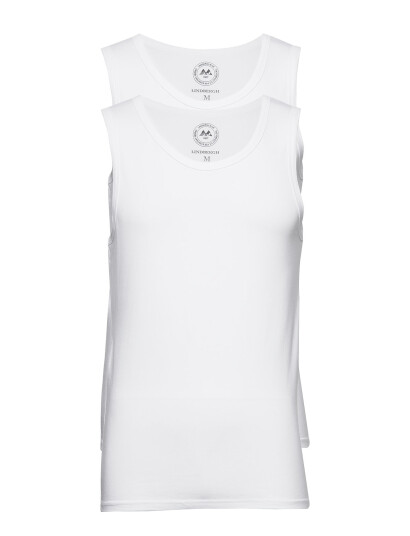 Lindbergh 2 Pack Bamboo Tank Top - White - M
