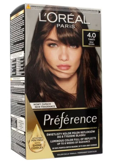 L'orèal Paris L'Oreal LOREAL_Preference hair dye 4.0 Tahiti Bronze