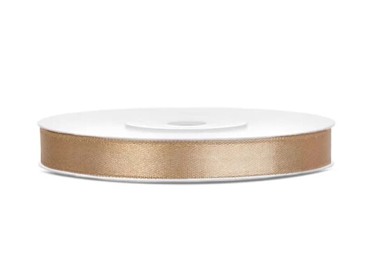 Lys Guld Satinbånd 6Mm