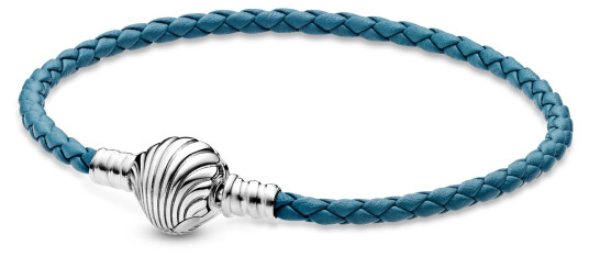 Pandora, Moments skinnarmbånd turkis, 20,50 cm