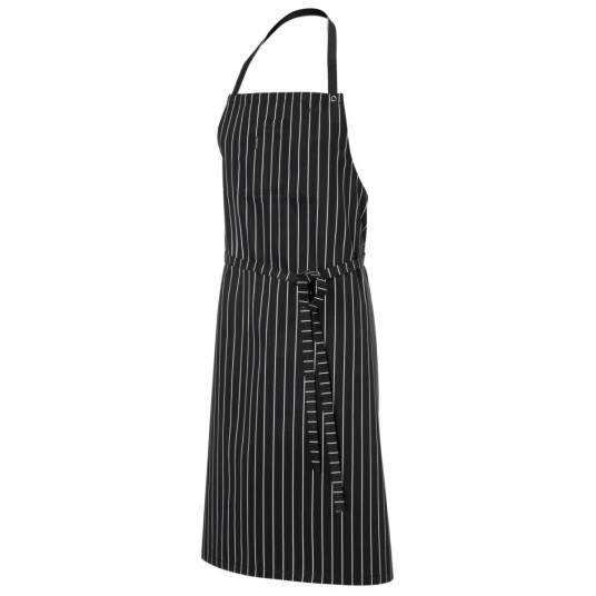 PULSIVA Smekkeforkle Pero 98x80 cm; 98x80 cm (LxB); Svart/Hvit