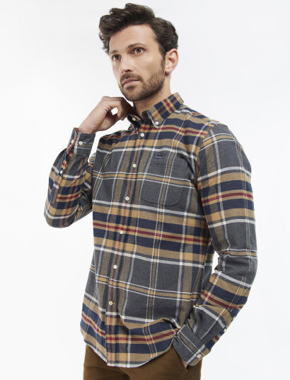 Barbour Barbour Ronan Tailored Checked Shirt - Grey - XL Barbour Barbour Ronan Tailored Checked Shirt - Grey - XL