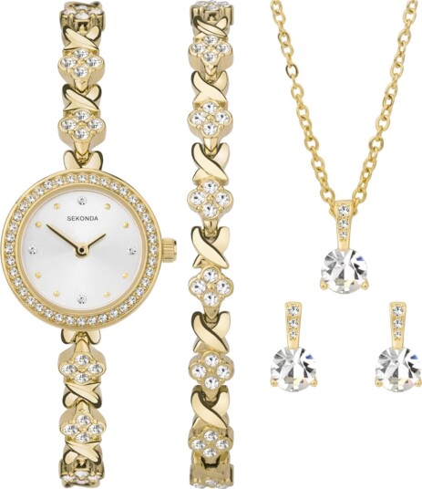 Sekonda Giftset 49030.76 - Dame - 22 mm - Analog - Kvarts urverk - Mineralglas
