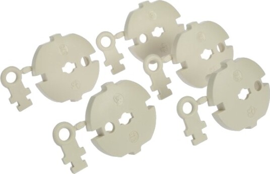 Barnesikringer Schuko 5 Stk. Hvit