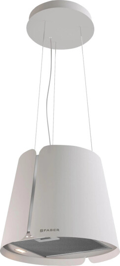 Faber Beat Frittstående Kjøkkenventilator 720 m³/h Hvit med Belysning
