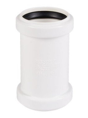 Ostendorf 40mm Dobbelmuffe i Plast for Dreneringssystemer
