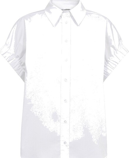 co’couture Skjorte PoppyCC Elastic Cuff SS Shirt Hvit
