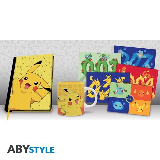 ABYstyle Pokemon krus med postkort og notatbok samlepakke ABYstyle Pokemon krus med postkort og notatbok samlepakke