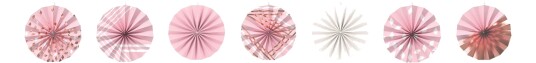 Riethmüller Girlander Papirvifter Roségull Blush 220379