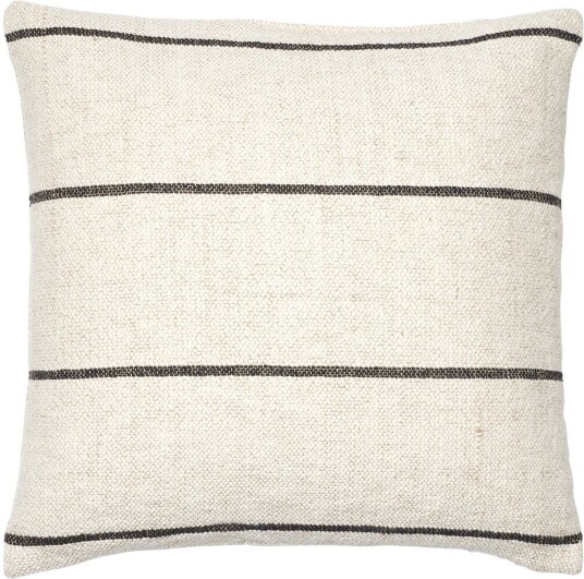 Broste Copenhagen Sigrid putetrekk 50x50 cm Light beige-black Broste Copenhagen Sigrid putetrekk 50x50 cm Light beige-black