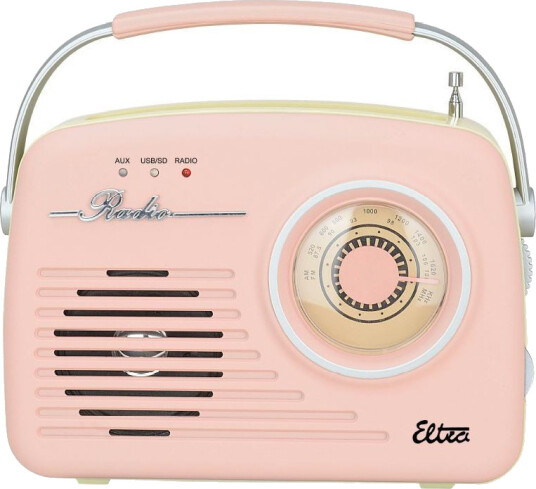Eltra Luiza Retro Radio Rosa