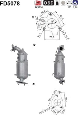 AS FD5078 Partikkelfilter AS FD5078 Partikkelfilter