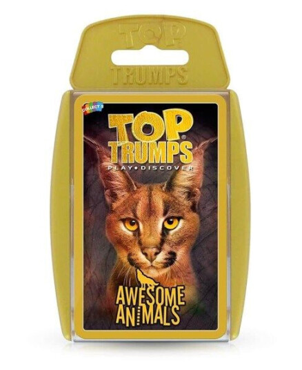 Winning Moves Awesome Animals Top Trumps Card Game English