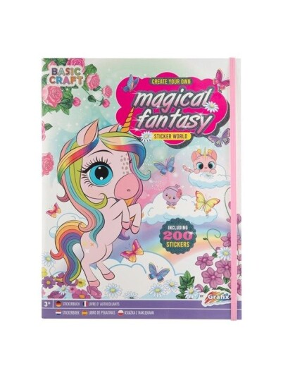 Grafix Sticker Book Magical Fantasy with 200 Stickers