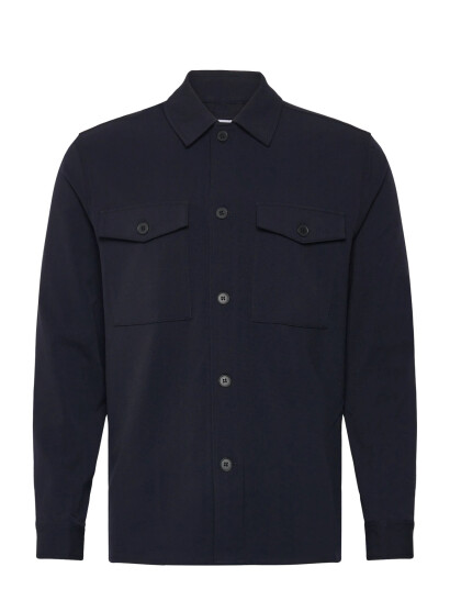 Lindbergh Superflex Overshirt - Navy - L