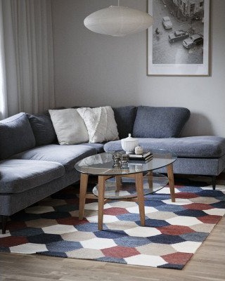 Kilands Grace multi – håndvevd ullteppe