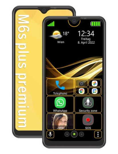 Bea-Fon M6s Plus Dual-SIM 3GB 32GB Svart Rubber Bea-Fon M6s Plus Dual-SIM 3GB 32GB Svart Rubber