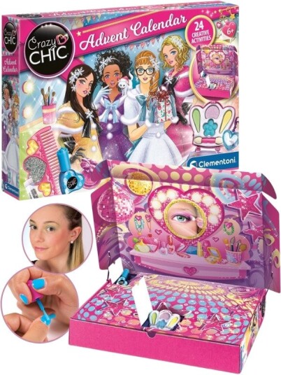 Clementoni Crazy Chic julekalender med sminke og smykker