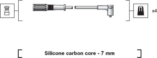 Tennplugg kabelsett MAGNETI MARELLI 941318111204