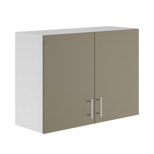 Alterna Vaskerom: Overskap Over Vaskemaskin 63cm m/2 Dører Sand Matt