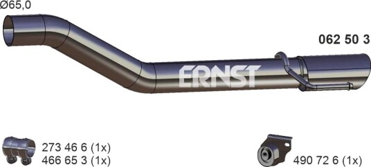 Eksosrør ERNST 062503