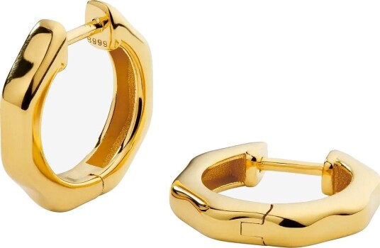 Syster P Cavelle Structured Hoops Gold - GOLD - One Size