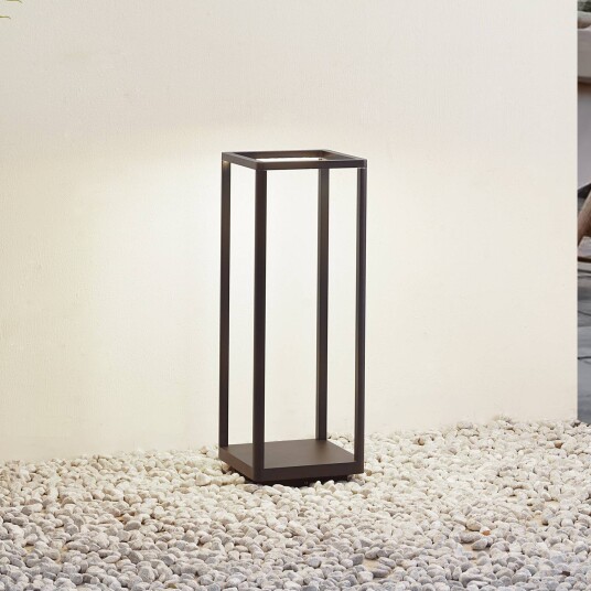 Lucande LED-sokkelampe Thorvid svart aluminium