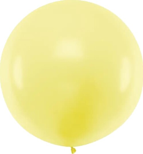 Partydeco Jumbo Ballong Pastel Light Yellow 1 m OLBO-084J
