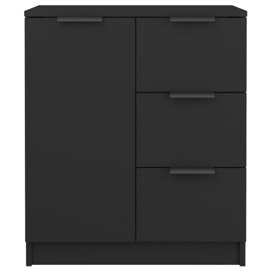 vidaXL Sidebord svart 60x30x70 cm konstruert tre
