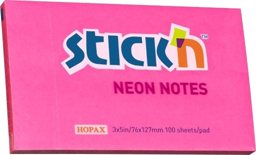 Notesblok 76X127 100 Blad Neonrød 12 Stk. Notesblok 76X127 100 Blad Neonrød 12 Stk.