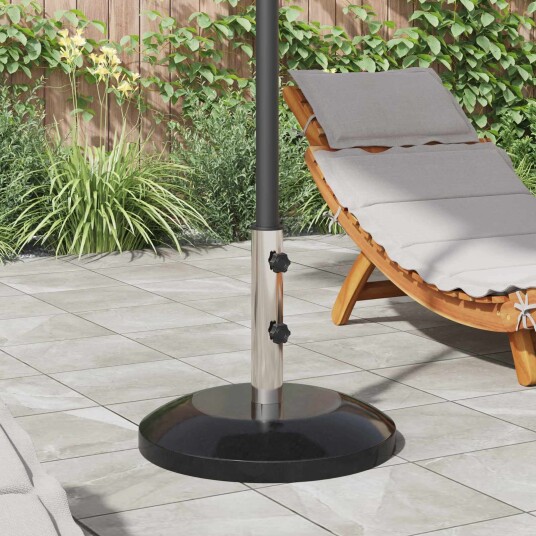 vidaXL Parasolfot for 40 50 mm stang 26.75 kg Svart for 40 50 mm Pole
