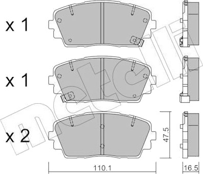 METELLI 22 0941 0 Bremseklosser