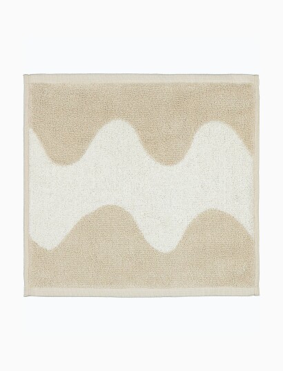 Marimekko Lokki Mini Towel Beige Marimekko Home BEIGE, WHITE 30X30CM
