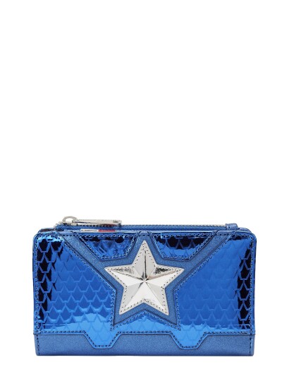Funko Funko! Loungefly Wallet Shine Captain America - Blue - ONE SIZE Funko Funko! Loungefly Wallet Shine Captain America - Blue - ONE SIZE