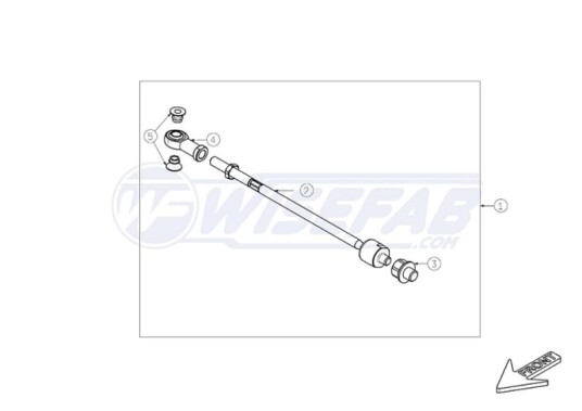 Wisefab Front Tierod Assembly WF900_600A