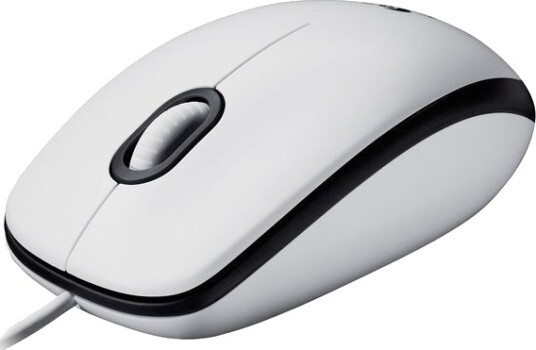Logitech M100 Optisk Mus - Kablet - USB - Hvit - 3 Knapper Logitech M100 Optisk Mus - Kablet - USB - Hvit - 3 Knapper