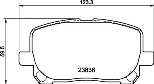 Bremseklosser HELLA 8DB 355 010 221