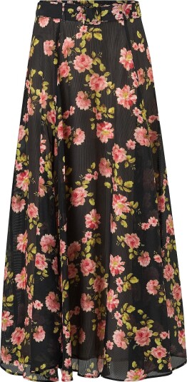 byTimo   Maxi skjørt Striped Organza Maxi Skirt   Svart