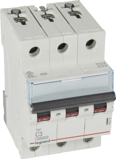 Legrand TX³ MCB automatsikring C3 3P 3M 10/10kA