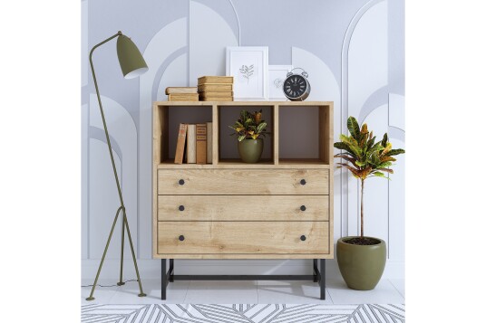 Carla Kommode 80x40 cm Brun Hanah Home