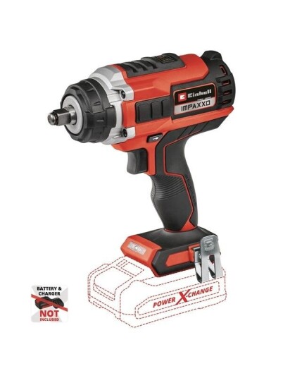 Einhell IMPAXXO 18/400 batteridrevet slagskrumaskin 18 V u/batteri og lader Einhell IMPAXXO 18/400 batteridrevet slagskrumaskin 18 V u/batteri og lader
