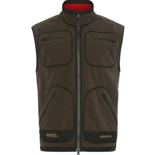Härkila Kamko Fleece Väst Brown/Red M Härkila Kamko Fleece Väst Brown/Red M