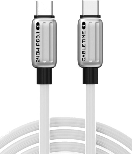 Cabletime Ct-Cm240-Zsw1 1 M Usb C Usb C 480 Gbit/Sek Hvit