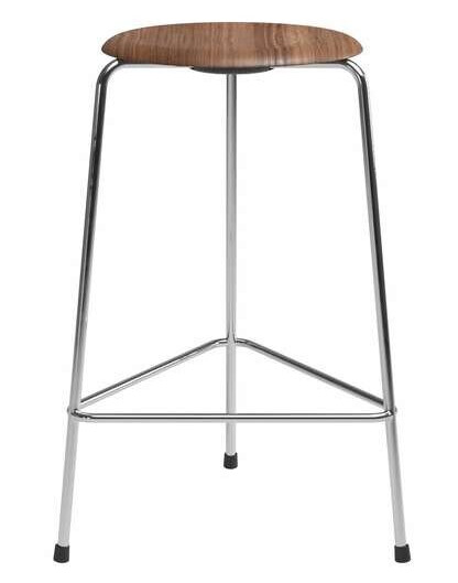 Fritz Hansen - High Dot™ Counter Stool 3-legs Walnut Veneer Fritz Hansen
