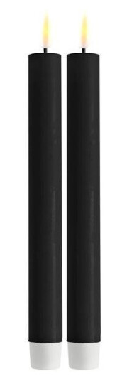 DeluxeHomeart - LED kronelys 2x24 cm svart DeluxeHomeart - LED kronelys 2x24 cm svart